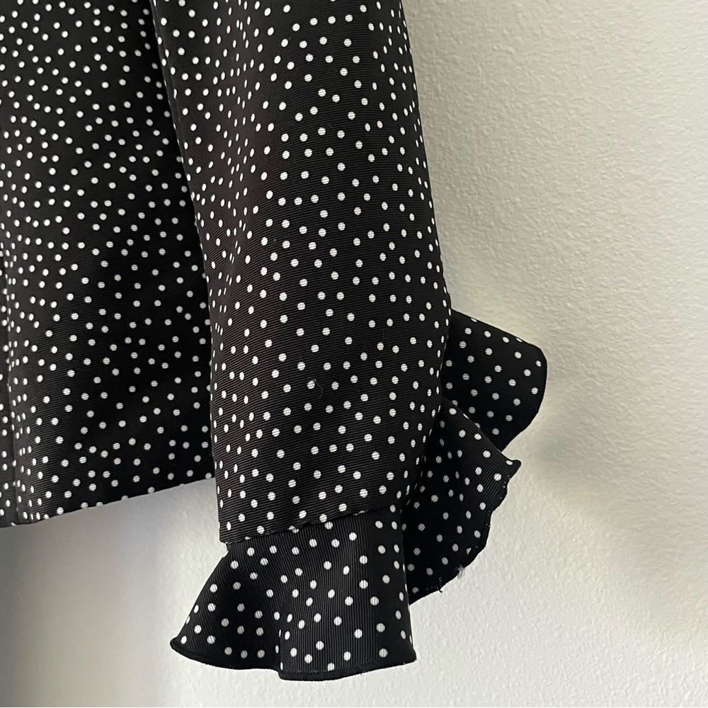 Polka Dot Ruffle Blazer - Picture 5 of 8